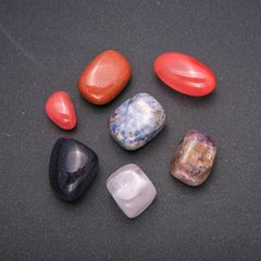 Натуральний камінь асорті галтівка 18х22мм (+-) фасовка 100грам купити біжутерію дешево в інтернеті