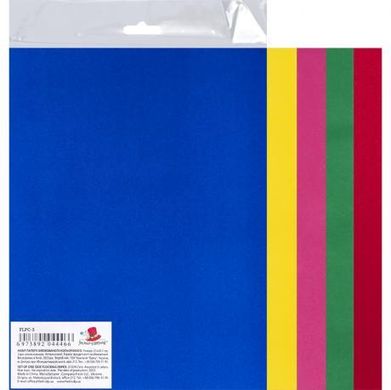Від 3 шт. Набір кольорового флокованого паперу А4 5 кольорів, одностор. FLPC-5/044466 купити дешево в