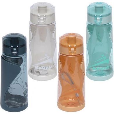 Пляшка для води "Циліндр прозора" з власником пластик 0,5л 6907 купити дешево в інтернет-магазині