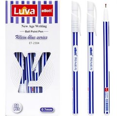 Від 50 шт. Ручка масляна "Luva" "Ellott" ET2304-50 синя купити дешево в інтернет-магазині