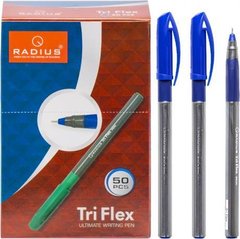 Від 50 шт. Ручка "TriFlex PL" RADIUS 50 штук, синя купити дешево в інтернет-магазині