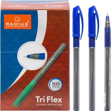 Від 50 шт. Від 50 шт. Ручка "TriFlex PL" RADIUS 50 штук, синя купити дешево в інтернет-магазині