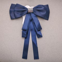 Брошка-галстук зі стрічок під комірець L-20см купити біжутерію дешево в інтернеті