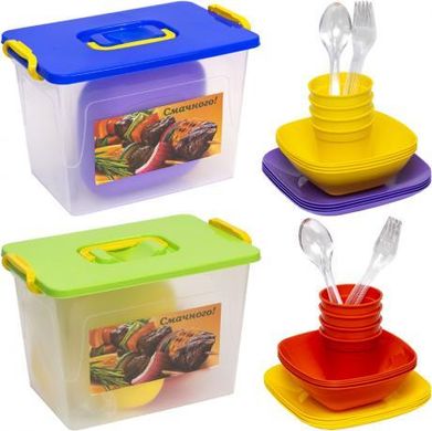 Набір посуду "Пікнік" на 4 особи в боксі БП-186 купити дешево в інтернет-магазині