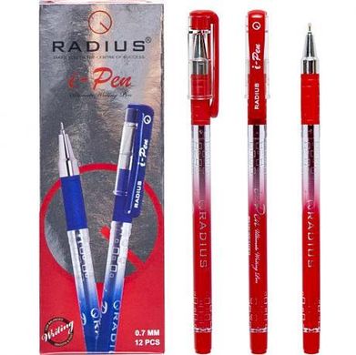 Від 12 шт. Від 12 шт. Ручка "I Pen" RADIUS з принтом 12 штук, червона купити дешево в інтернет-магазині