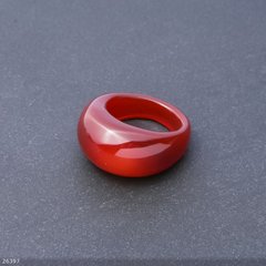 Перстень із натурального каменю Сердолік h-6,5-15мм b-4-8мм d-19-20мм купити біжутерію дешево в інтернеті