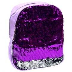 Рюкзак дитячий з паєтками "Єдиноріг" SM-7-3 Фіолетовий-срібло екошкіра, 26*22*9см купити дешево в інтернет-магазині