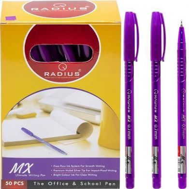 Від 50 шт. Від 50 шт. Ручка "MX" RADIUS тонована 50 штук, фіолетова купити дешево в інтернет-магазині