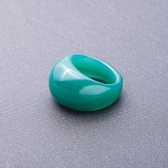 Каблучка перстень із натурального каменю Агат зелений р-р 20,21мм купити біжутерію дешево в інтернеті