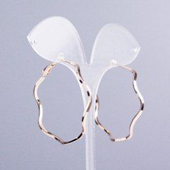 Сережки Xuping кільця Позолота 18К s-2мм+- d-40мм+-