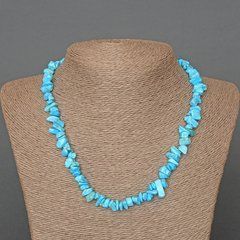 Намисто Бірюза (іміт. кварц) крихта d-7х3мм+- L-46см+-