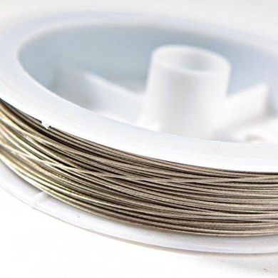 Струна сріблястий метал бобіна 100 гр. (+ -) .d-0,38мм купити біжутерію дешево в інтернеті