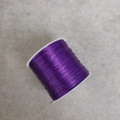 Фурнітура гумка для рукоділля бобіна Фіолетовий L-30м + купити біжутерію дешево в інтернеті