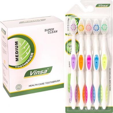 Від 3 шт. Зубні щітки "VINSA" на блістері 5 шт Е-510 купити дешево в інтернет-магазині