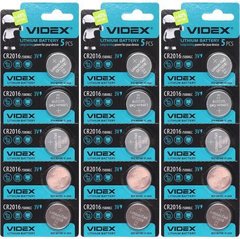 Від 20 шт. Батарейка Videx "таблетка" 2016 купити дешево в інтернет-магазині