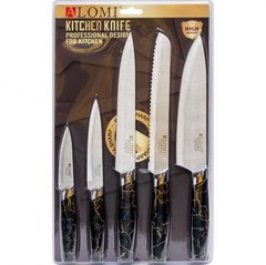 Набір металевих ножів на блістері, 5 предметів ALM-P005 купити дешево в інтернет-магазині