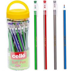 Від 50 шт. Ручка масляна Cello CL568L PVC синя купити дешево в інтернет-магазині