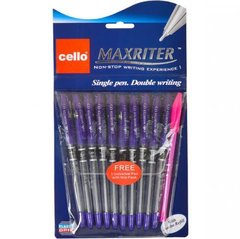 Від 20 шт. Ручка масляна MAXRITER 727+1 Cello фіолетова купити дешево в інтернет-магазині