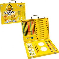 Художній набір для малювання 68 предметів "G.Duck" у дерев'яному кейсі. купити дешево в інтернет-магазині
