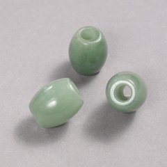 Намистина Пандора натуральний камінь Нефрит 16,5х15,5мм + - d-отв-я-5,5мм + - купити біжутерію дешево в
