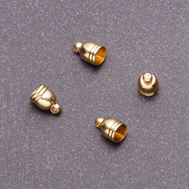Фурнітура наконечник L-10мм d1-6мм d2-5мм d3-1,5 мм колір золото фас.18 (+ -) шт купити біжутерію дешево в