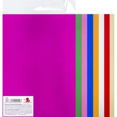 Від 3 шт. Набір ПЕТ картону А4 односторонній 8 кольорів NPT/044558 купити дешево в інтернет-магазині