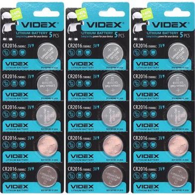 Від 20 шт. Батарейка Videx "таблетка" 2016 купити дешево в інтернет-магазині
