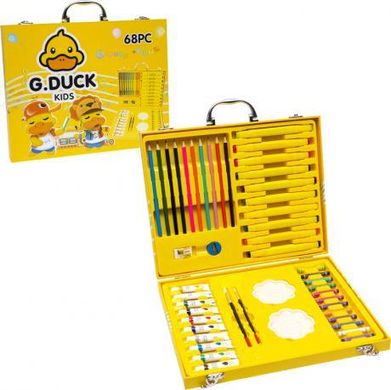 Художній набір для малювання 68 предметів "G.Duck" у дерев'яному кейсі. купити дешево в інтернет-магазині