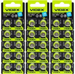 Від 20 шт. Батарейка Videx "таблетка" AG 6 V-291697 купити дешево в інтернет-магазині