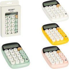 Від 2 шт. Калькулятор 15*9*2см кольоровий з круглими кнопками Dexin DX-2667