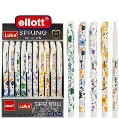 Від 50 шт. Ручка масляна Ellott Luva Spring ET-1905-50 синя