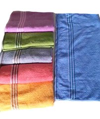 Махровое полотенце Сауна Полоски цвета в ассортименте. 6 расцветок Размер 80х160 100% хлопок купить