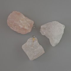 Кулон Рожевий Кварц натуральний камінь необроблений від d-28х20 до 34х23мм+- асорті купити біжутерію дешево в
