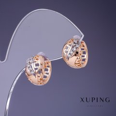 Сережки Xuping 14х9мм "позолота 18К" купити біжутерію дешево в інтернеті