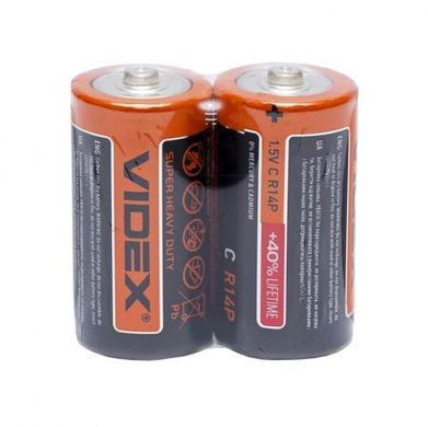 Від 48 шт. Батарейка Videx сольова 1.5V LR14Р (боченя) V-290416 купити дешево в інтернет-магазині