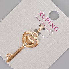 Кулон Xuping "Ключ від серця" d-33х13мм+- Позолота 18К купити біжутерію дешево в інтернеті