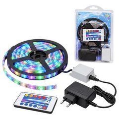 Від 2 шт. Гірлянда світлодіодна стрічка 5м 12V LED кольорова, для вулиці, з адаптером D-48
