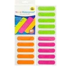 Від 8 шт. Пластир 7,2*1,9см 40шт "Neon Waterproof" 58291