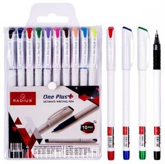 Набір ручок "One Plus" RADIUS 10 кольорів купити дешево в інтернет-магазині