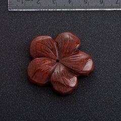 Фурнітура Квітка натуральний камінь d-41мм Яшма купити біжутерію дешево в інтернеті