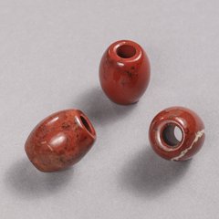 Намистина Пандора натуральний камінь Яшма червона 16,5х15,5мм + - d-отв-я-5,5мм + - купити біжутерію дешево в