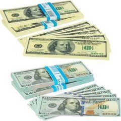 Упак. 8 шт. Сувенірна купюра "100 доларів" 80шт.