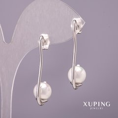 Сережки Xuping з перлами Майорка оптом