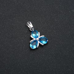 Кулон Xuping Родій з блакитними кристалами d-22х15мм + - купити біжутерію дешево в інтернеті