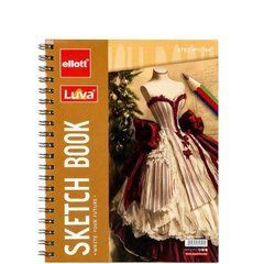 Від 2 шт. Альбом для ескізів А5 30 аркушів, 160 г/м&sup2; Sketch Book ETBZ-011-16K на спіралі