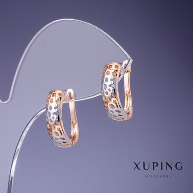 Сережки Xuping 5х16мм "позолота 18К" купити біжутерію дешево в інтернеті