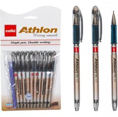 Від 10 шт. Ручка масляна "Athlon" 10+1 Cello 1166 синя купити дешево в інтернет-магазині