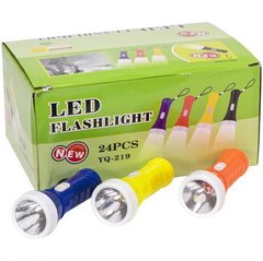 Від 8 шт. Ліхтарик LED YQ-219 3*AG10, 100*38*128 мм купити дешево в інтернет-магазині
