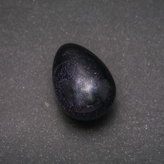 Яйце сувенір з натурального каменю Авантюрин Синій Пісок Ніч Каїра d-35х25+-мм купить бижутерию дешево