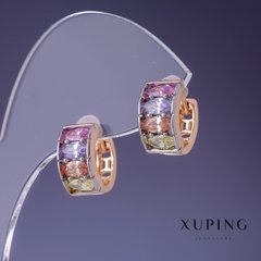 Сережки Xuping 13х7мм "позолота 18К " купити біжутерію дешево в інтернеті